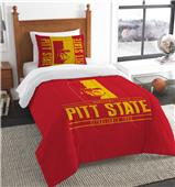Northwest Pittsburgh State Twin Comforter & Sham Northwest Pittsburgh State Twin Comforter & Sham