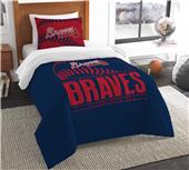 Northwest MLB Braves Twin Comforter & Sham Northwest MLB Braves Twin Comforter & Sham