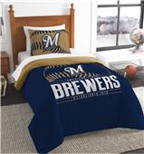 Northwest MLB Brewers Twin Comforter & Sham Northwest MLB Brewers Twin Comforter & Sham
