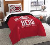 Northwest MLB Reds Twin Comforter & Sham Northwest MLB Reds Twin Comforter & Sham