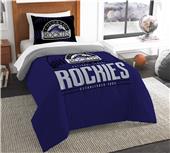 Northwest MLB Rockies Twin Comforter & Sham Northwest MLB Rockies Twin Comforter & Sham
