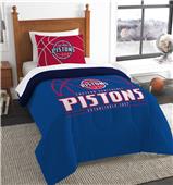 Northwest NBA Pistons Twin Comforter & Sham Northwest NBA Pistons Twin Comforter & Sham