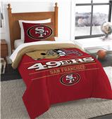 Northwest NFL 49ers Twin Comforter & Sham Northwest NFL 49ers Twin Comforter & Sham