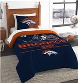 Northwest NFL Broncos Twin Comforter & Sham Northwest NFL Broncos Twin Comforter & Sham