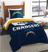 Northwest NFL Chargers Twin Comforter & Sham Northwest NFL Chargers Twin Comforter & Sham