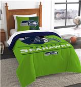 Northwest NFL Seahawks Twin Comforter & Sham Northwest NFL Seahawks Twin Comforter & Sham