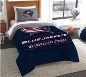 Northwest NHL Blue Jackets Twin Comforter & Sham Northwest NHL Blue Jackets Twin Comforter & Sham