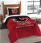 Northwest NHL Flames Twin Comforter & Sham Northwest NHL Flames Twin Comforter & Sham