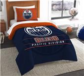 Northwest NHL Oilers Twin Comforter & Sham Northwest NHL Oilers Twin Comforter & Sham