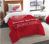 Northwest NHL Red Wings Twin Comforter & Sham Northwest NHL Red Wings Twin Comforter & Sham