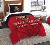 Northwest NHL Senators Twin Comforter & Sham Northwest NHL Senators Twin Comforter & Sham