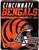 Northwest NFL Bengals 40yd Dash Raschel Throw Northwest NFL Bengals 40yd Dash Raschel Throw