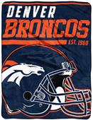 Northwest NFL Broncos 40yd Dash Raschel Throw Northwest NFL Broncos 40yd Dash Raschel Throw
