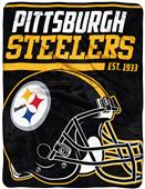 Northwest NFL Steelers 40yd Dash Raschel Throw Northwest NFL Steelers 40yd Dash Raschel Throw