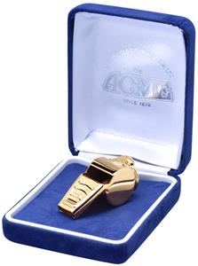 Gold Plated Soccer Coach Whistles w/Gift Box 