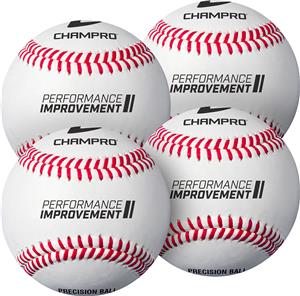 Champro 7.5" Precision Training Baseballs-Set of 4