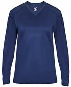 Badger Sport Ladies Ultimate V-Neck LS Tee Badger Sport Ladies Ultimate V-Neck LS Tee