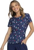 HeartSoul Womens Contemporary Fit V-Neck Scrub Top HeartSoul Womens Contemporary Fit V-Neck Scrub Top