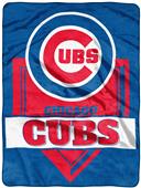 Northwest MLB Cubs Home Plate Raschel Throw Northwest MLB Cubs Home Plate Raschel Throw