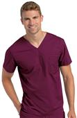 Landau Men's Pre-Washed V-Neck Tunic Scrub Top Landau Men's Pre-Washed V-Neck Tunic Scrub Top