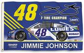 NASCAR Jimmie Johnson #48 3' x 5' Flag w/Grommets NASCAR Jimmie Johnson #48 3' x 5' Flag w/Grommets