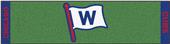 Fan Mats MLB Chicago Cubs "W" Putting Green Mat Fan Mats MLB Chicago Cubs "W" Putting Green Mat
