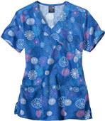 Zoe+Chloe Womens Mock Wrap Print Tops Zoe+Chloe Womens Mock Wrap Print Tops