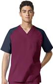 WonderFlex Mens Anchor V-Neck Pocket Block Top WonderFlex Mens Anchor V-Neck Pocket Block Top