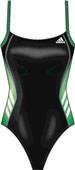 Adidas Womens Solid Splice Vortex Back Swim Suit Adidas Womens Solid Splice Vortex Back Swim Suit