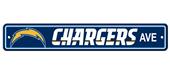 NFL Los Angeles Chargers Plastic Street Sign NFL Los Angeles Chargers Plastic Street Sign