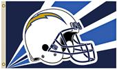 NFL Los Angeles Chargers Helmet Flag w/Grommet NFL Los Angeles Chargers Helmet Flag w/Grommet