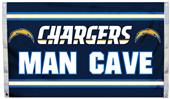 NFL Los Angeles Chargers Man Cave Flag w/Grommet NFL Los Angeles Chargers Man Cave Flag w/Grommet