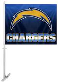 NFL Los Angeles Chargers 2-Sided Ombre Car Flag NFL Los Angeles Chargers 2-Sided Ombre Car Flag