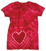 Dyenomite 150HT Heart Tie Dye T-Shirt Dyenomite 150HT Heart Tie Dye T-Shirt