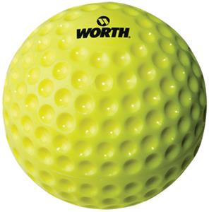 9" 11" 12" Dimpled Pitching Machine Yellow Balls