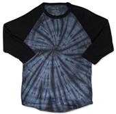 Dyenomite Distressed Tie Dye Baseball Tee Dyenomite Distressed Tie Dye Baseball Tee