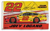 NASCAR Joey Logano #22 3' x 5' 2-Sided Flag NASCAR Joey Logano #22 3' x 5' 2-Sided Flag