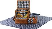 Picnic Plus Saratoga Picnic Basket w/Blanket Picnic Plus Saratoga Picnic Basket w/Blanket