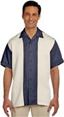Harriton Mens Two-Tone Bahama Cord Camp Shirt Harriton Mens Two-Tone Bahama Cord Camp Shirt