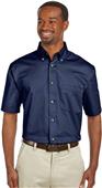 Harriton Mens Easy Blend Shirt w/Stain-Release Harriton Mens Easy Blend Shirt w/Stain-Release
