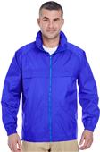 UltraClub Mens Full-Zip Hooded Pack-Away Jacket UltraClub Mens Full-Zip Hooded Pack-Away Jacket