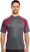 UltraClub Mens Cool & Dry Two-Tone T-Shirt UltraClub Mens Cool & Dry Two-Tone T-Shirt