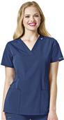 WonderWink HP Womens Sequence V-Neck Scrub Top WonderWink HP Womens Sequence V-Neck Scrub Top