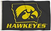 Collegiate Iowa 3'x5' Flag w/State Outline Collegiate Iowa 3'x5' Flag w/State Outline