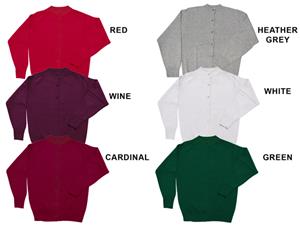 Low Pill Acrylic Youth/Adult Cardigan Sweaters