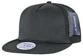Decky Solid Color Flat Bill Foam Trucker Cap Decky Solid Color Flat Bill Foam Trucker Cap