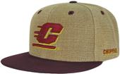 Central Michigan Univ Heavy Jute Snapback Cap Central Michigan Univ Heavy Jute Snapback Cap