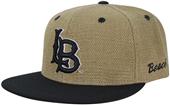 Cal State Long Beach Heavy Jute Snapback Cap Cal State Long Beach Heavy Jute Snapback Cap