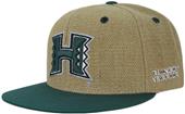 University Hawaii Heavy Jute Snapback Cap University Hawaii Heavy Jute Snapback Cap