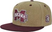 Mississippi State Univ Heavy Jute Snapback Cap Mississippi State Univ Heavy Jute Snapback Cap